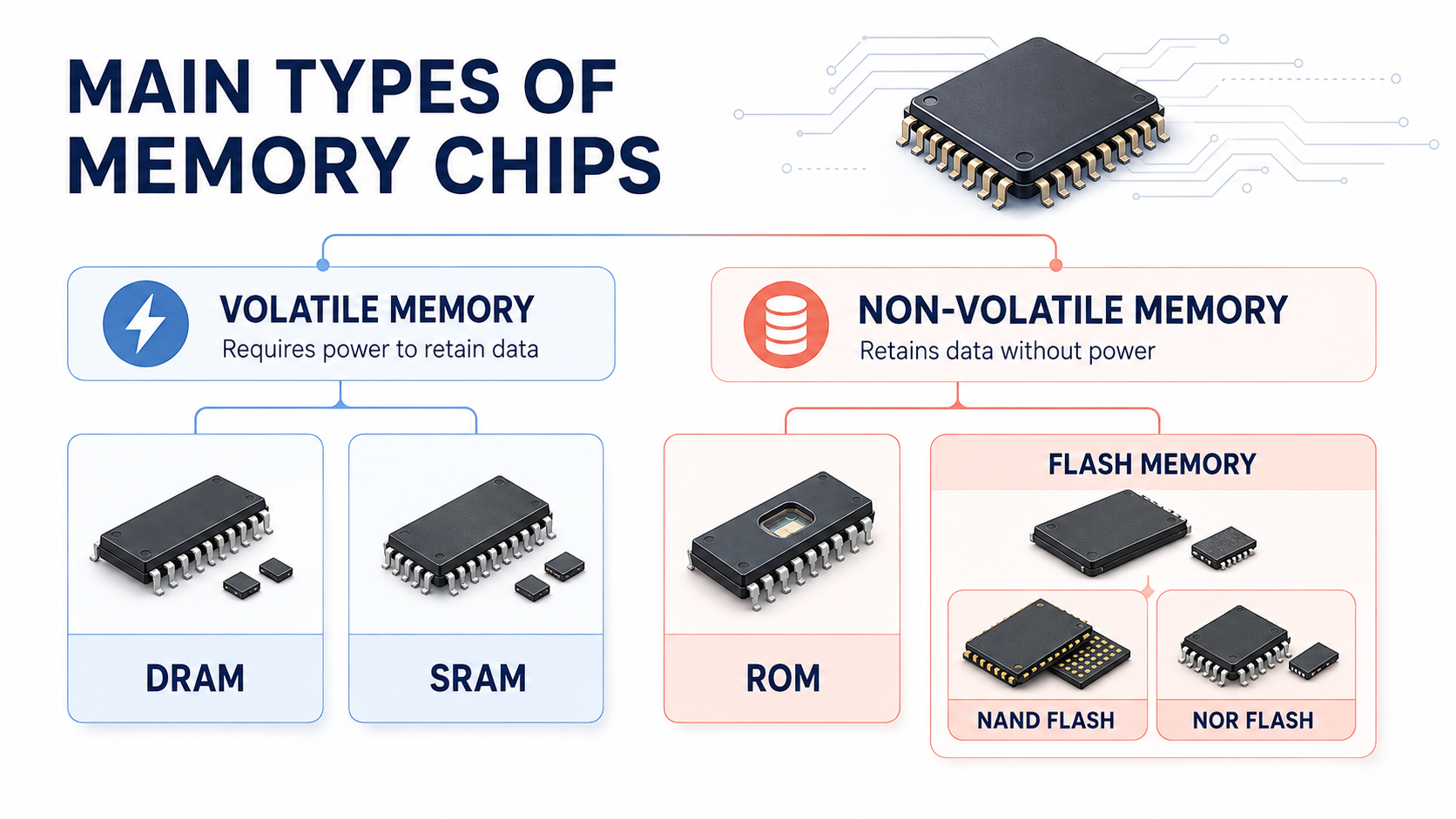 Main Types of Memory Chips
